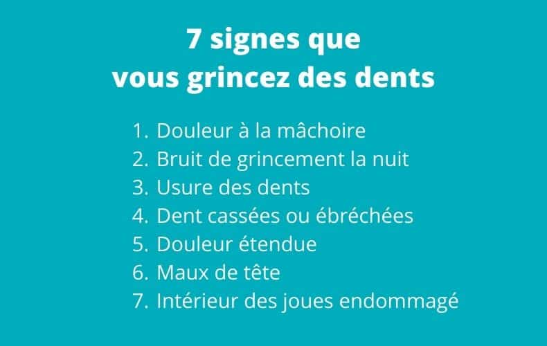 signes grincement des dents